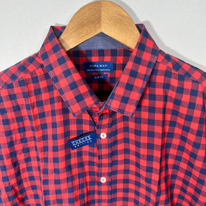 ZARA SLIM FIT CHECKS EDITION SHIRT