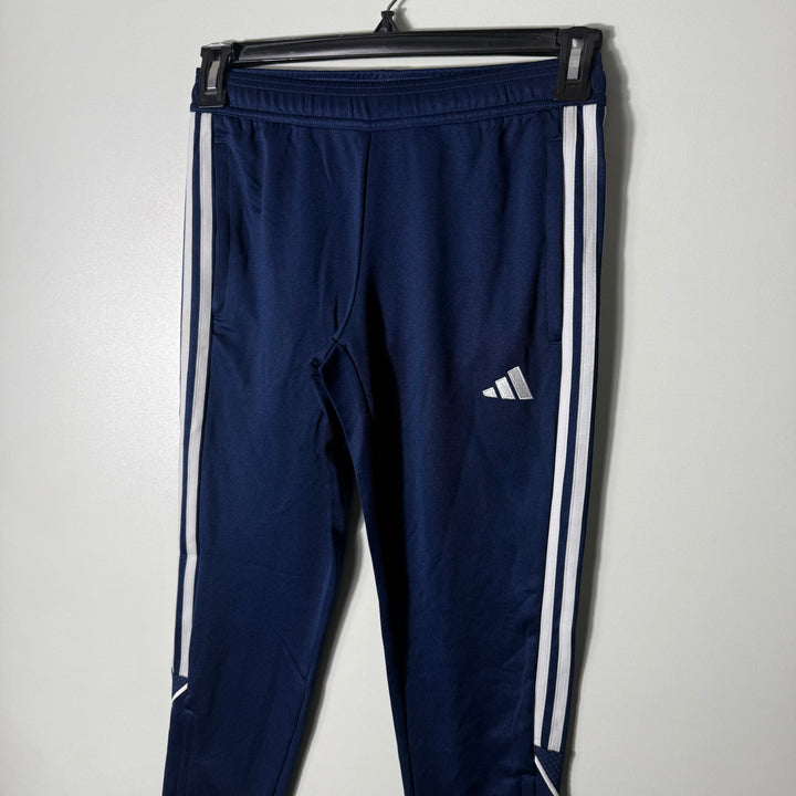 ADIDAS AEROREADY SPORT TROUSER WITH SIDE ZIP POCKETS BLUE COLOUR