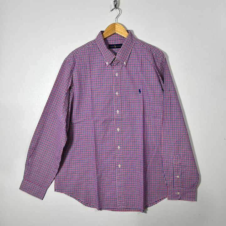RALPH LAUREN POLO BUTTON DOWN CHECKERED SHIRT