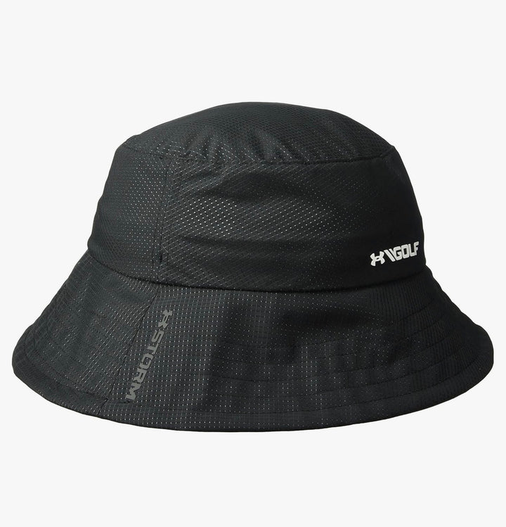 UNDER ARMOUR MENS STORM GOLF BUCKET HAT BLACK COLOUR