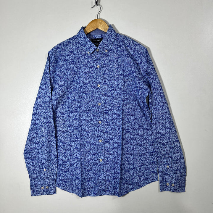 CROWN IVY BUTTON DOWN CASUAL COTTON SHIRT