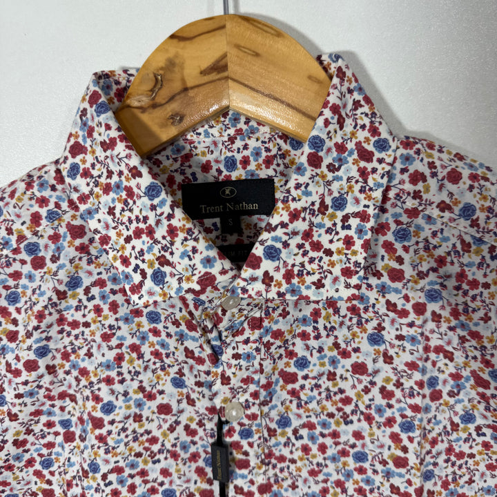 TRENT NATHAN PRINTED CASUAL COTTON SHIRT BRAND NEW