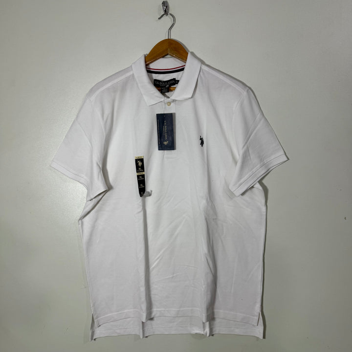 US POLO ASSN COTTON POLO TSHIRT BRAND NEW WHITE COLOUR