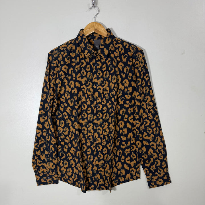 H&M PRINTED SLIM FIT COTTON SHIRT