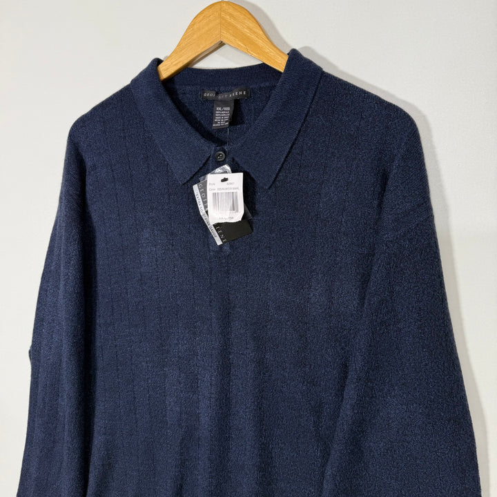 GEOFFREY BEENE ACRYLIC POLO  SWEATER BRAND NEW