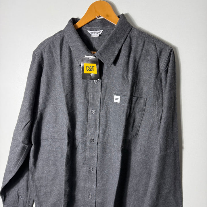 CATER PILLAR FLANNEL COTTON SHIRT BRAND NEW GREY COLOUR