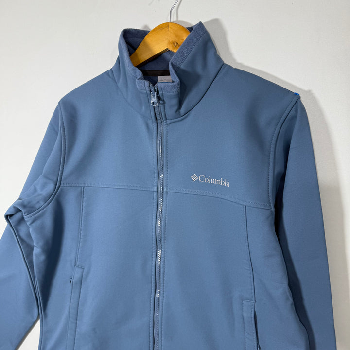 COLUMBIA OMNI SHEILD SOFT SHELL WINDBREAKER JACKET INNER FLEECE