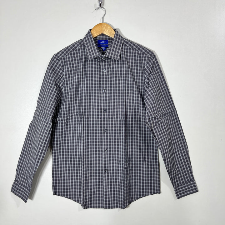 APT.9 SLIM FIT CHECKERED SHIRT