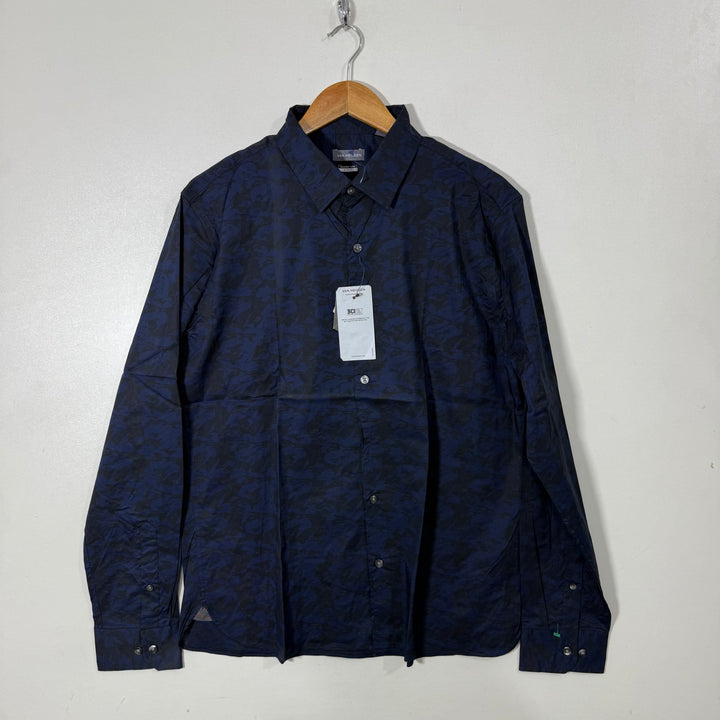 VAN HEUSEN SLIM FIT CAMOUFLAGE COTTON SHIRT BRAND NEW WITH STRETCH