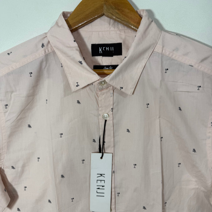 KENJI HALF SLEEVES COTTON SHIRT BRAND NEW