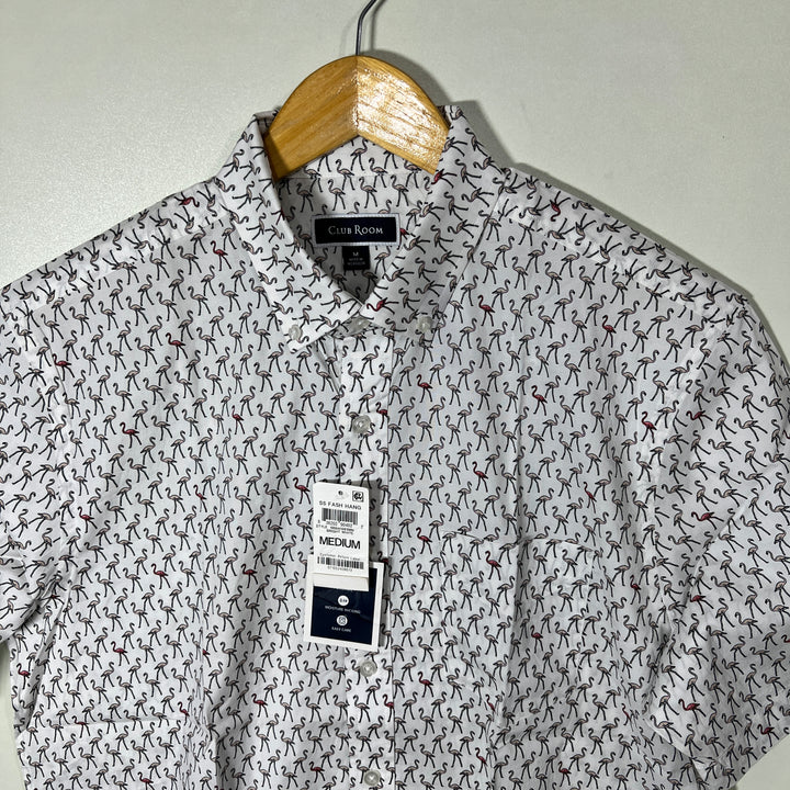 CLUB ROOM BUTTON DOWN HALF SLEEVES SHIRT BRAND NEW WITH STRETCH