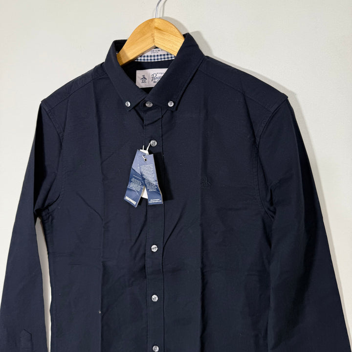 PENGUIN BUTTON DOWN OXFORD COTTON SHIRT BRAND NEW BLUE COLOUR