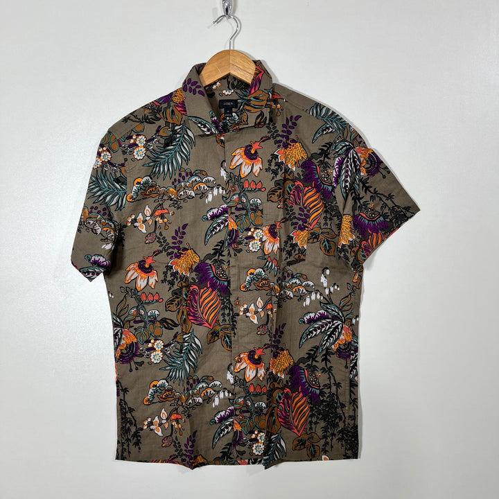 J CREW SAFARI COLLAR HALF SLEEVES COTTON SHIRT