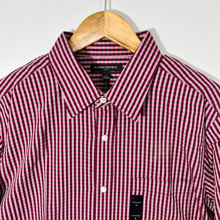 BANANA REPUBLIC SEMI FORMAL CHECKERED SHIRT