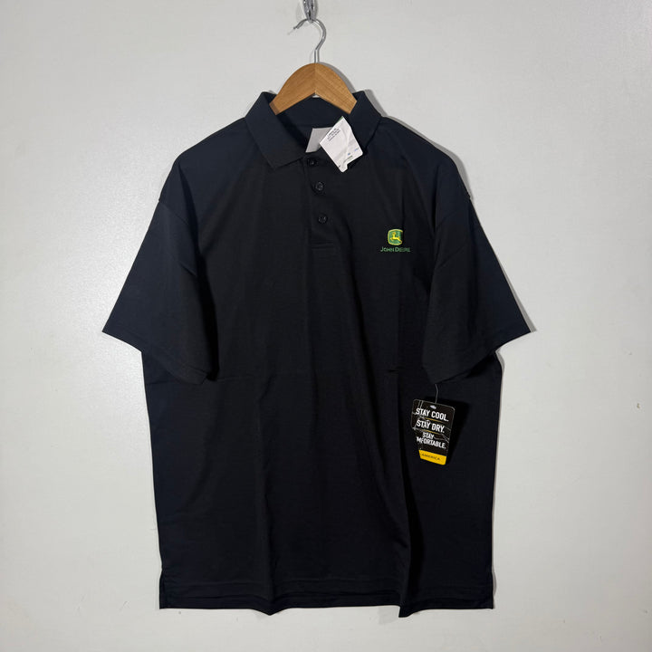JOHN DEERE SPORT POLO TSHIRT BRAND NEW BLACK COLOUR