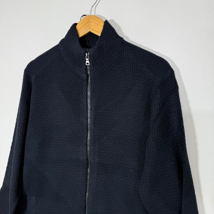MARKS & SPENCER FULL ZIP SWEATER BLUE COLOUR