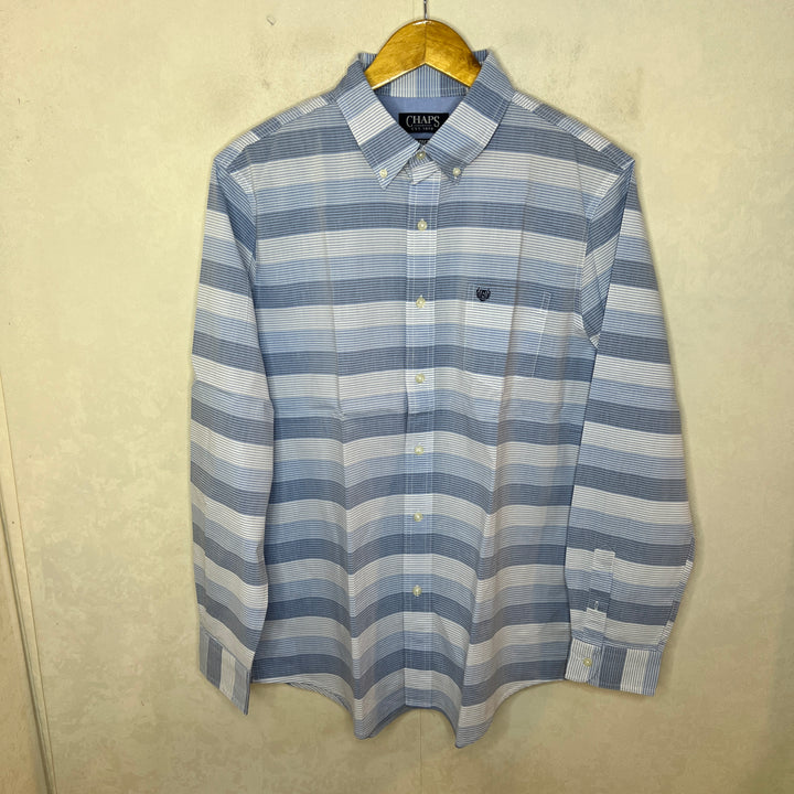 CHAPS EASY CARE BUTTON DOWN CASUAL COTTON SHIRT