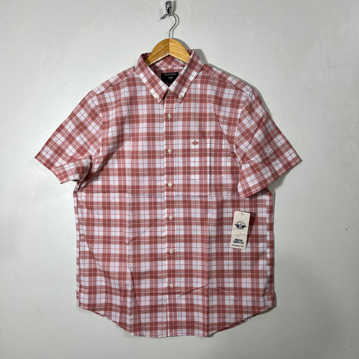 DOCKERS CLASSIC FIT BUTTON DOWN CASUAL COTTON SHIRT BRAND NEW
