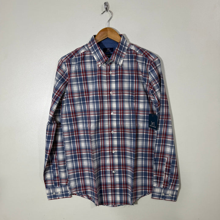 GEORGE CLASSIC FIT BUTTON DOWN CASUAL COTTON SHIRT BRAND NEW