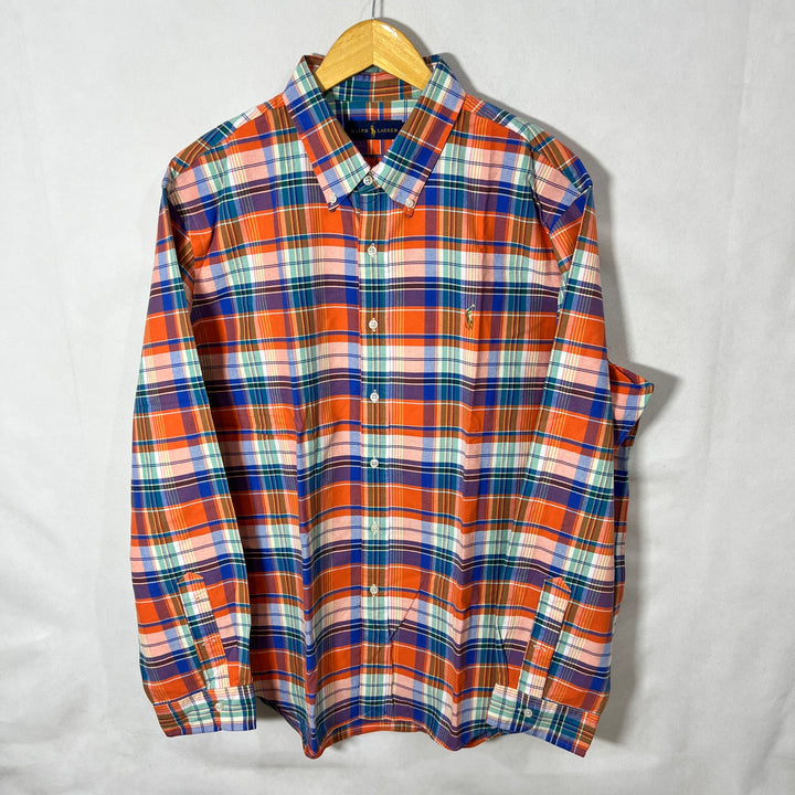 RALPH LAUREN POLO BUTTON DOWN OXFORD COTTON SHIRT