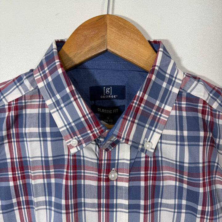 GEORGE CLASSIC FIT BUTTON DOWN CASUAL COTTON SHIRT BRAND NEW