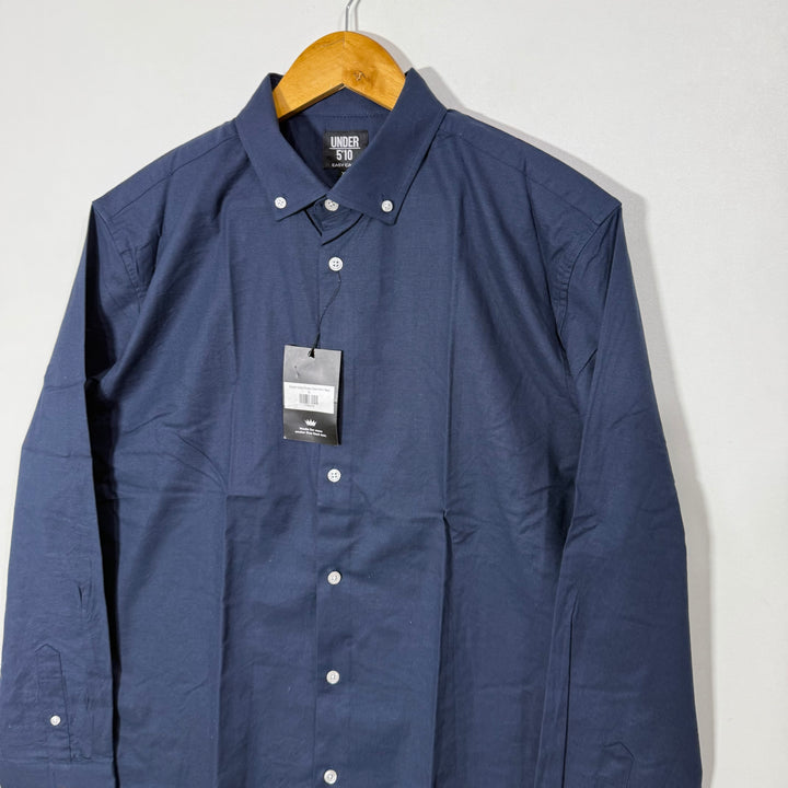 UNDER 5 ‘10 EASY CARE BUTTON DOWN OXFORD FLCOTTON SHIRT BRA NEW BLUE COLOUR