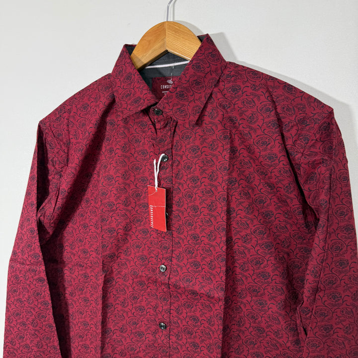 CONSEQUENCES PRINTED CASUAL COTTON SHIRT BRAND NEW