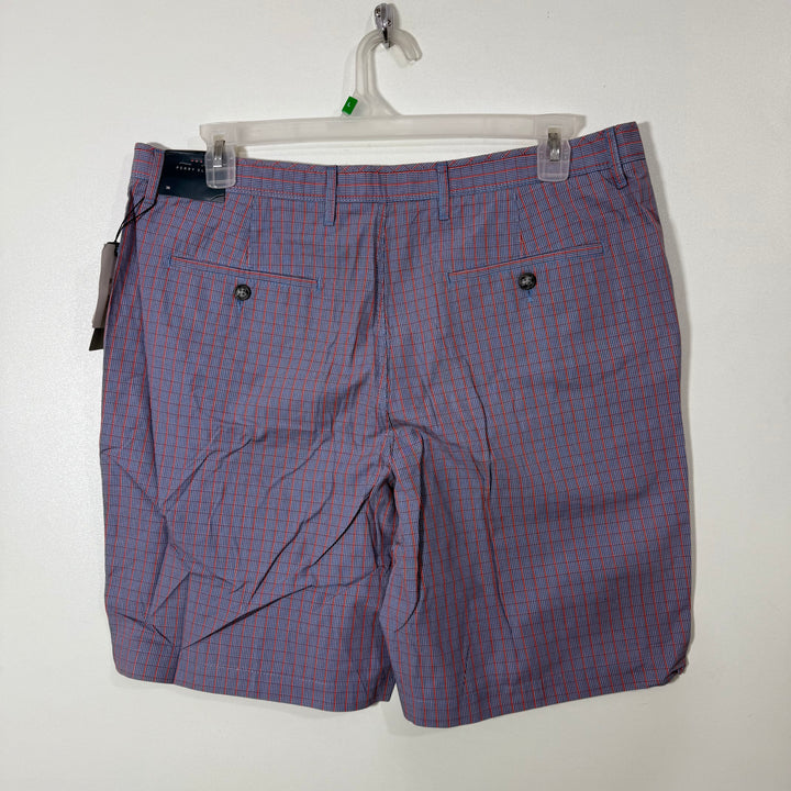 PERRY ELLIS COTTON CHECKERED SHORT BRAND NEW