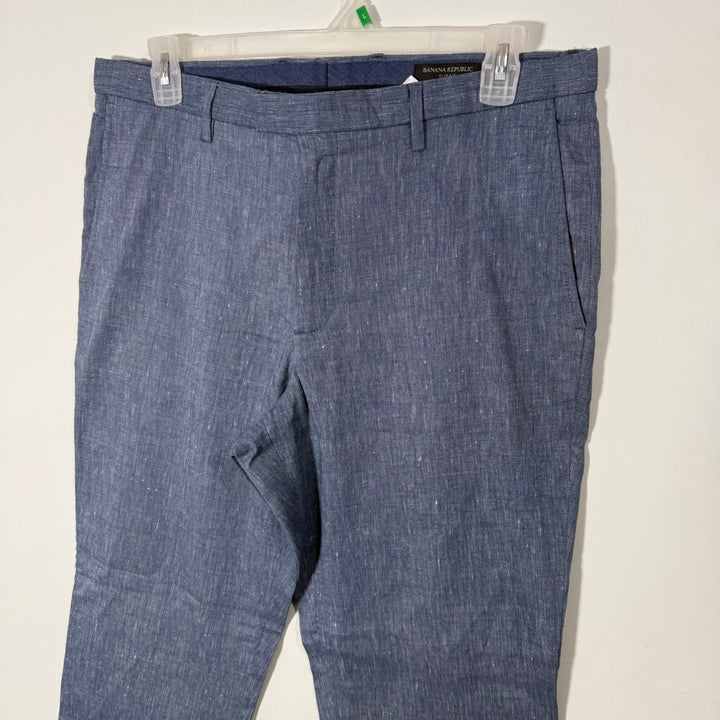 BANANA REPUBLIC SLIM FIT LINEN POLYESTER FORMAL PANT