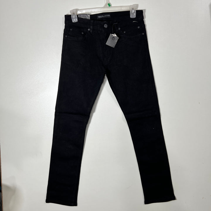 FREE PLANET SLIM FIT DENIM PANT BRAND NEW WITH STRETCH BLACK COLOUR