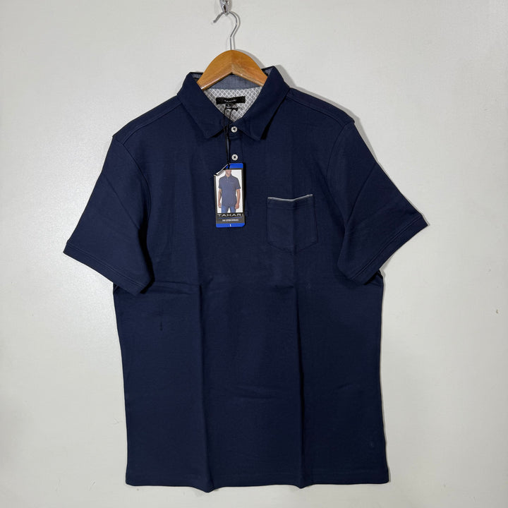 TAHARI COTTON POLO TSHIRT BRAND NEW BLUE COLOUR
