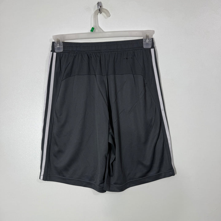 ADIDAS AEROREADY SPORT SHORT WITH SIDE ZIP POCKETS GREY COLOUR