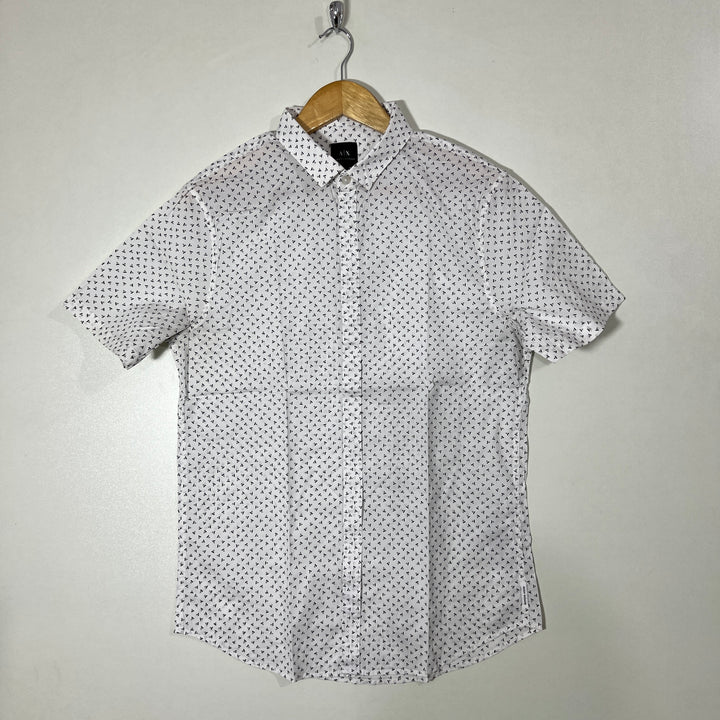 ARMANI EXCHANGE SLIM FIT HALF SLEEVES SHIRT