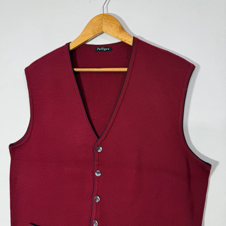 PULLIGAN SLEEVES LESSS COTTON SWEATER