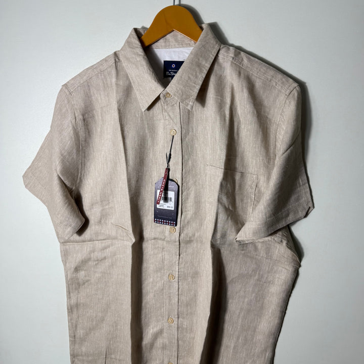 BEN SHERMAN LINEN BLEND HALF SLEEVES SHIRT BRAND NEW