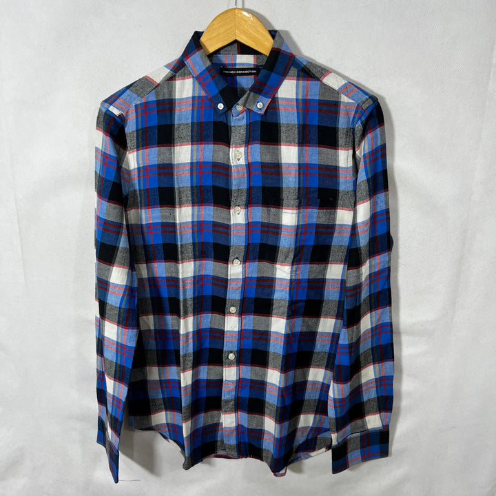 FRENCH CONNECTION BUTTON DOWN FLANNEL COTTON SHIRT