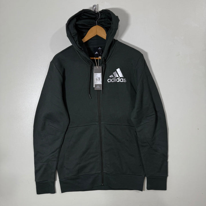ADIDAS SWEAT JACKET BRAND NEW GREEN COLOUR WITH HOOD