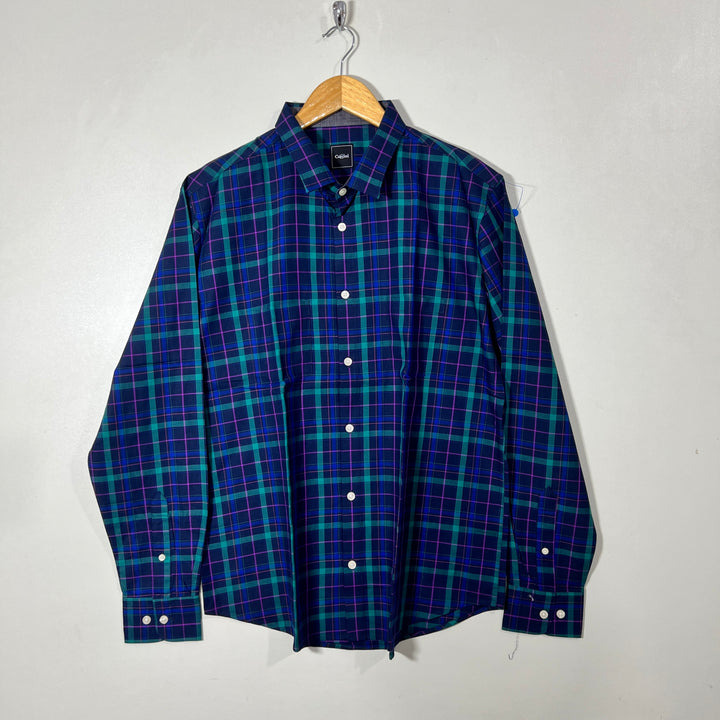 CORCINI CASUAL CHECKERED SHIRT