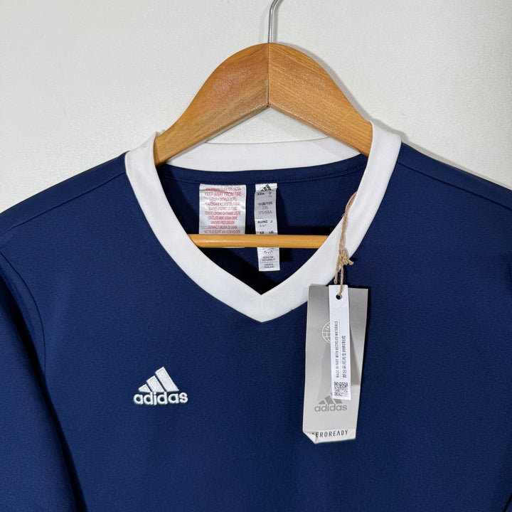 ADIDAS AEROREADY V NECK SPORT TSHIRT BRAND NEW BLUE COLOUR