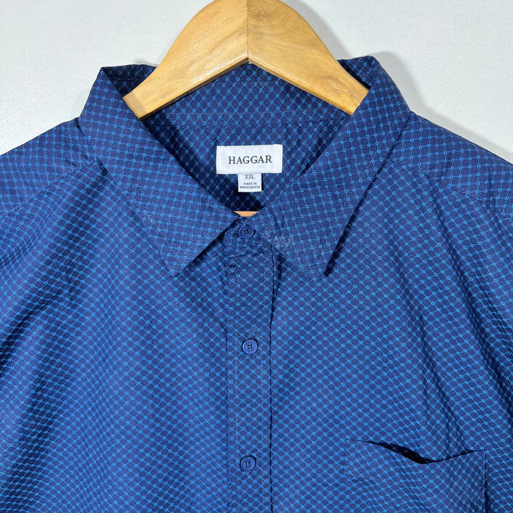 HAGGAR CASUAL COTTON SHIRT