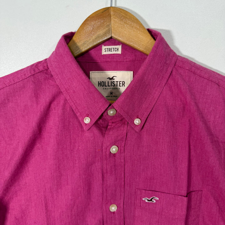 HOLLISTER BUTTON DOWN CASUAL COTTON SHIRT BRAND NEW WITH STRETCH