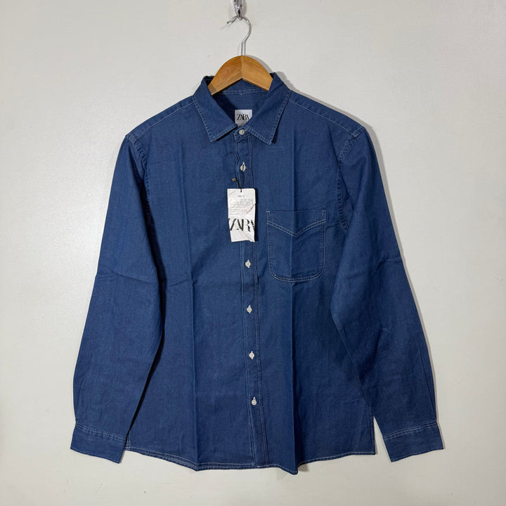 ZARA RELAXED FIT DENIM SHIRT BRAND NEW