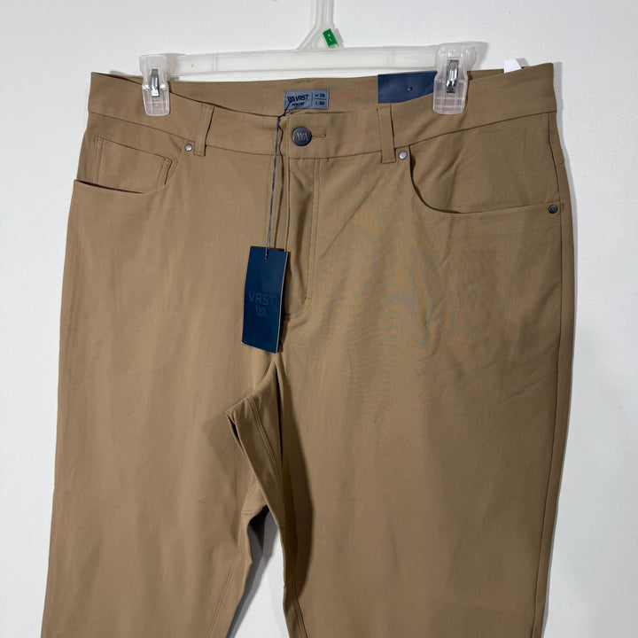 VRST ATHLETIC FIT MOISTURE WICKING FOUR WAY STRETCH UV PROTECTION ZIPPED POCKETS PERFORMED PANT BRAND NEW