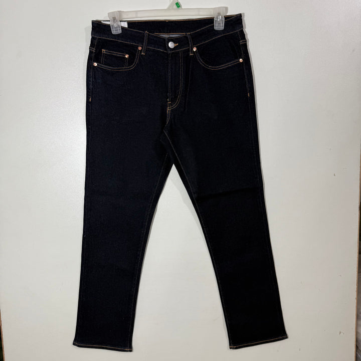 H&M STRAIGHT REGULAR FIT DENIM PANT WITH STRETCH BLUE COLOUR