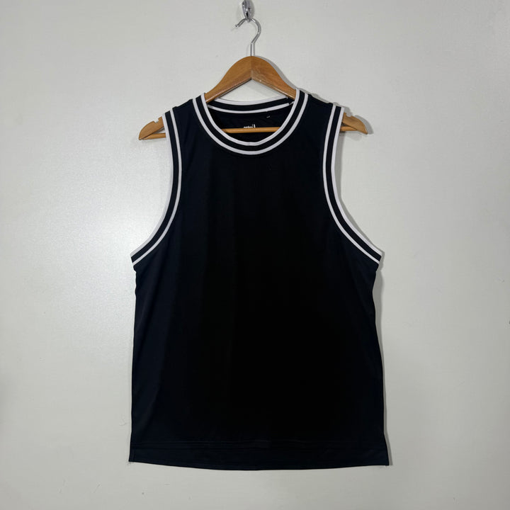ANKO ACTIVE SPORT SLEEVES LESS BLACK COLOUR