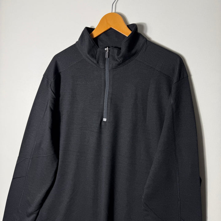 REEBOK HALF ZIP SPORT PULLOVER GREY COLOUR