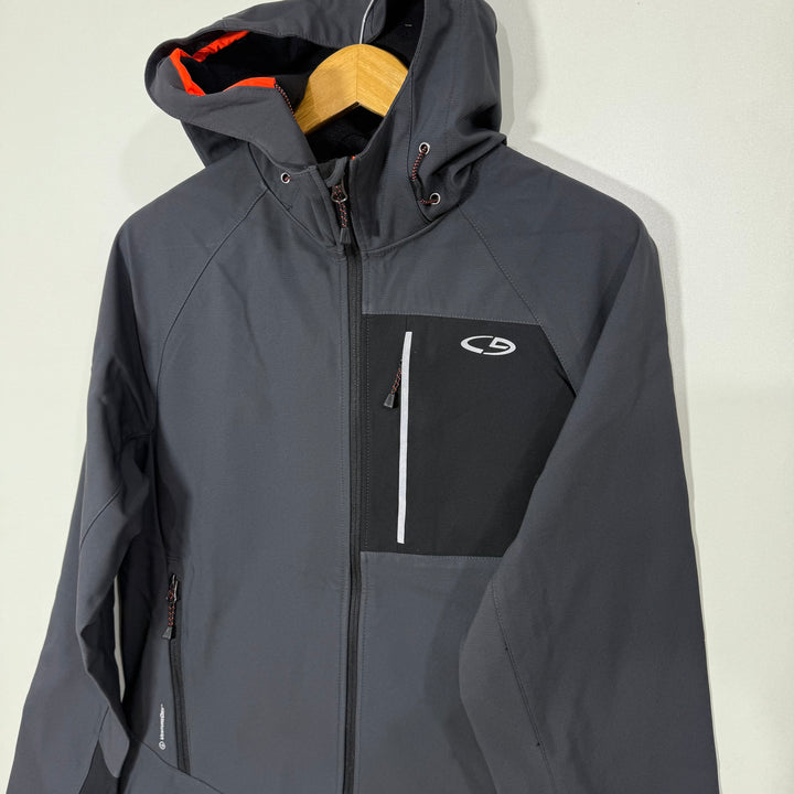 CHAMPION SOFT SHELL WINDBREAKER JACKET INNER FLEECE WITH HOOD