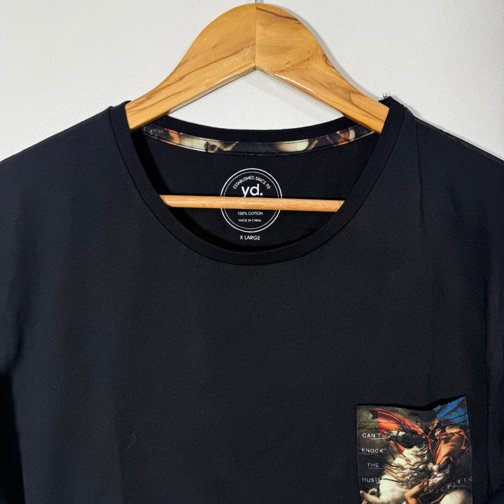 YD COTTON TSHIRT BLACK COLOUR