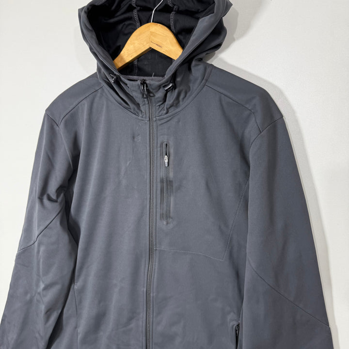 MONDETTA SOFT SHELL WINDBREAKER JACKET WITH HOOD