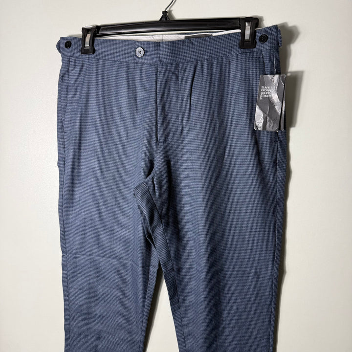 H&M SLIM FIT CHECKERED DRESS PANT BRAND NEW